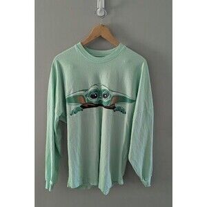 Disney Star Wars The Mandalorian Baby Yoda Green Spirit Jersey Adult Size M
